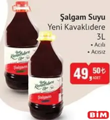 YENİ KAVAKLIDERE ŞALGAM SUYU ACILI-ACISIZ 3 L YENİ KAVAKLIDERE ŞALGAM SUYU ACILI-ACISIZ 3 L